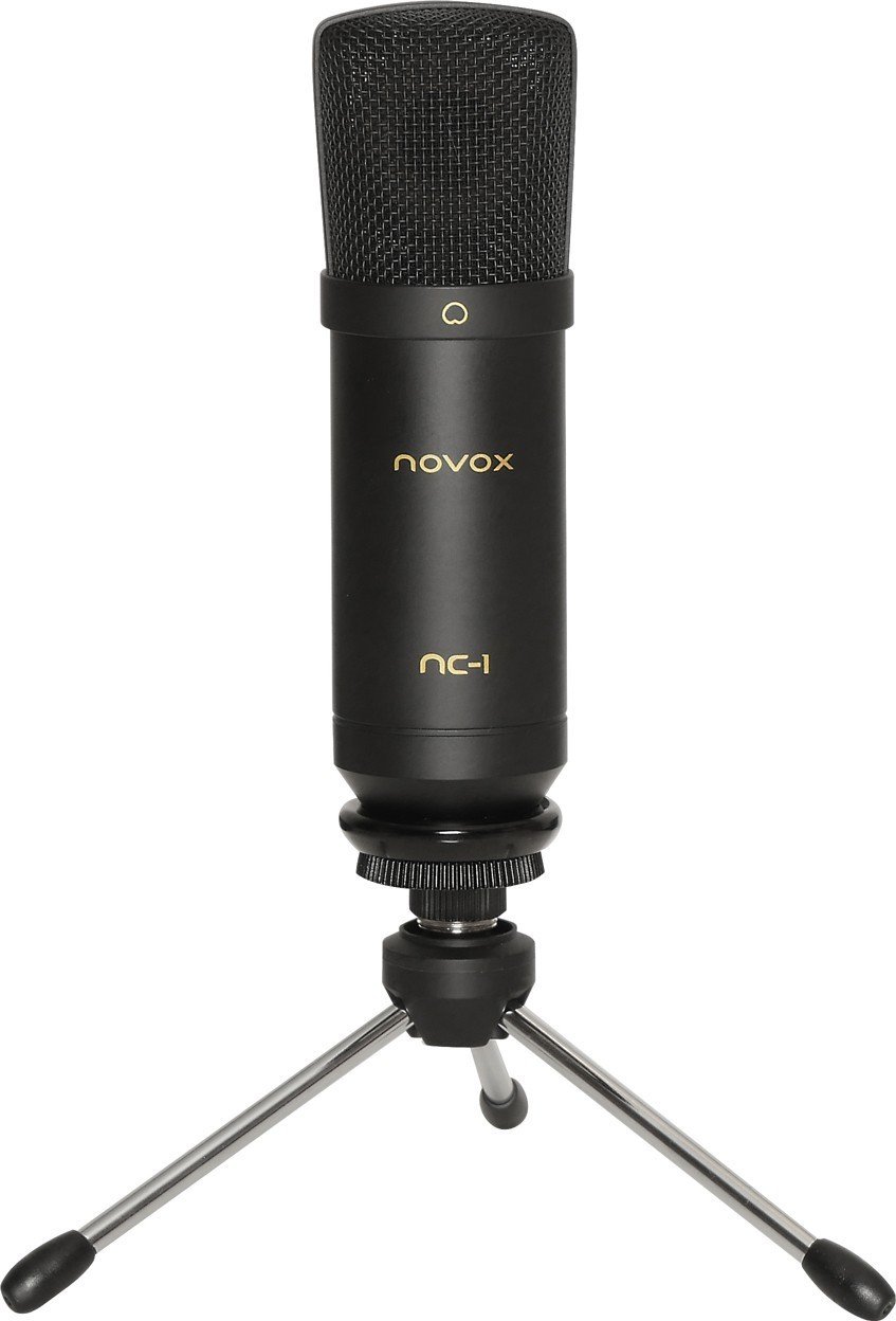 Zestaw Novox NC-1 Black mikrofon pojemnociowy USB + statyw tripod