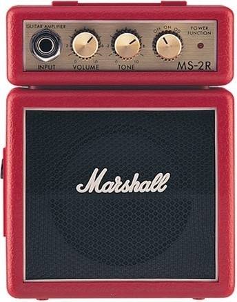 Mini wzmacniacz gitarowy Marshall MicroAmp MS-2R Red