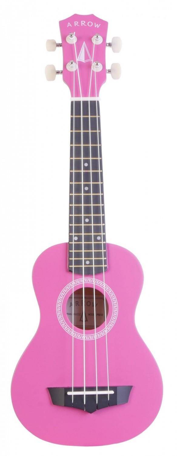 Ukulele sopranowe z pokrowcem Arrow PB10 PK Soprano Pink