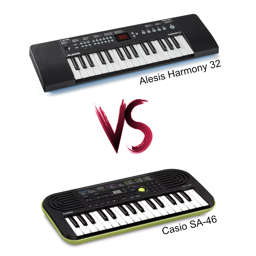 Alesis Harmony 32 i Casio SA-46 – porównanie keyboardów dla najmłodszych