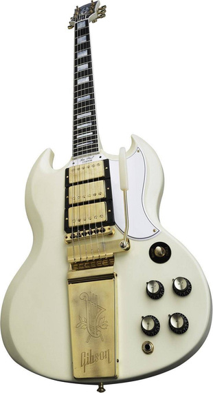 Gibson 1963 Les Paul SG Custom Reissue 3-Pickup w/ Maestro CE Classic White VOS gitara elektryczna