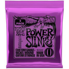 3-PACK Strun do gitary elektrycznej Ernie Ball 3220