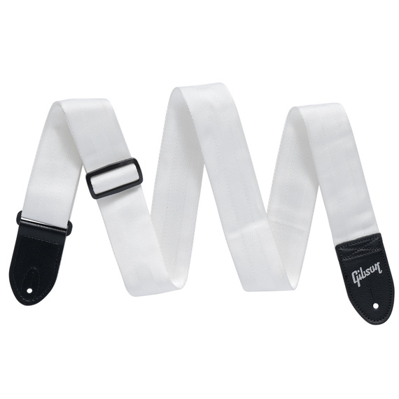 Gibson The Seatbelt White – pasek gitarowy