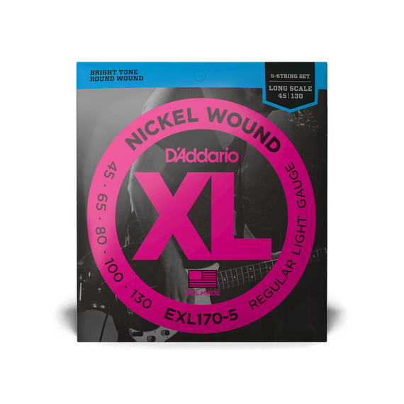 Struny do gitary basowej D'Addario EXL170-5