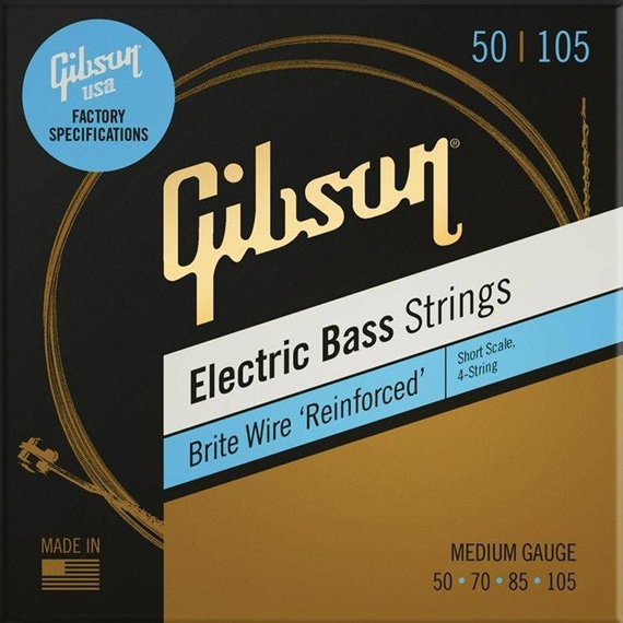 Gibson SBG-SSM Brite Wire Short Scale – struny basowe 4-strunowe