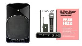 Novox ZESTAW NV 12 kolumna aktywna bt + FREE HB2 bezprzewodowy