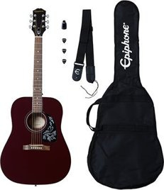Gitara elektryczna Epiphone Starling Acoustic Guitar Player Pack Wine Red