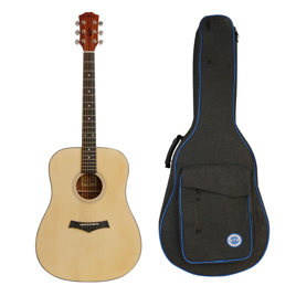 Arrow Zestaw Bronze NT - Gitara Akustyczna z Pokrowcem GTR (G/Blue)