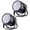 Zestaw Fractal Lights 2x PAR LED 6x4W Batt, 12 godz