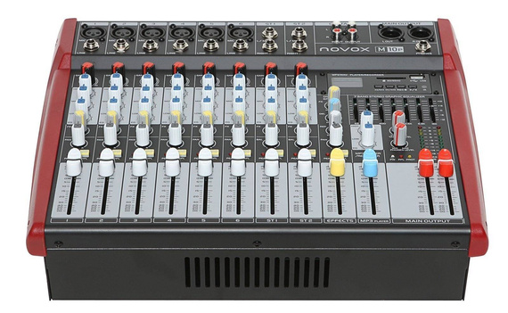 Novox M10P power mikser 8 kan 600W DSP - MP3 USB