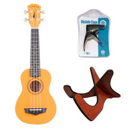 Zestaw Ukulele Arrow PB10OR Pokrowiec + Stojak + Kapo