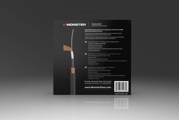 Kabel Instrumentalny Monster Prolink Monster Bass® Jack 3,6m