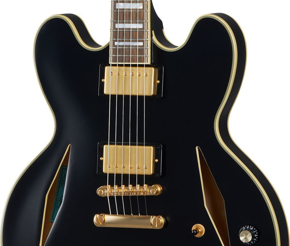 Gitara elektryczna Epiphone Emily Wolfe Sheraton Stealth Black Aged Gloss