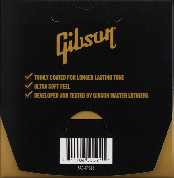 Gibson Coated Phosphor Bronze Acoustic Guitar Strings 13-56 Medium Gauge struny