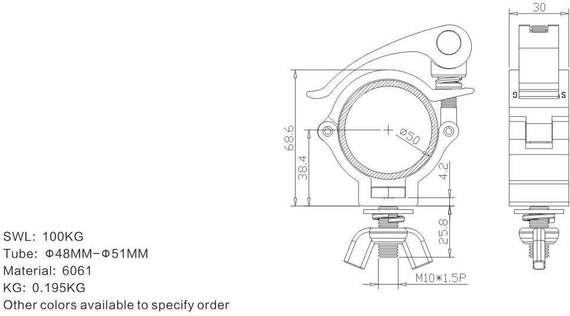 Fractal Lights FL512 Quick - o48-51 mm, 100 kg