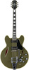 Epiphone *DISC* Shinichi Ubukata ES-355 Custom Olive Drab Bigsby - Incl. Hard Case gitara elektryczna