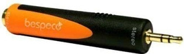 Przejściówka Bespeco SLAD140 gniazdo jack stereo 6.3mm - wtyk jack stereo 3.5mm