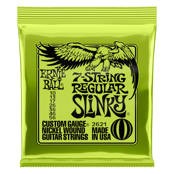 Ernie Ball 2621 – struny do gitary elektrycznej 7-str 10-56