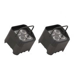 Zestaw 2x Fractal Lights UPLIGHT BATT 6x15 W RGBWA+UV