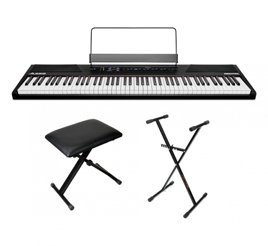 ALESIS Recital Pianino Cyfrowe + Statyw + Ława