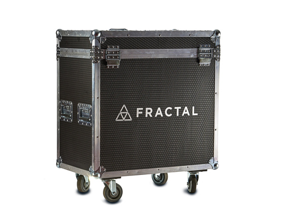 Zestaw 2 sztuk z casem - Głowica ruchoma Fractal Elite + spot LED 550W