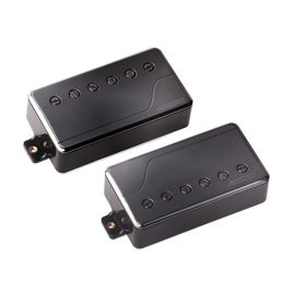 Przetwornik Gitary Elektrycznej Fluence Classic Humbucker Pickup Zestaw, Czarny Niklowany