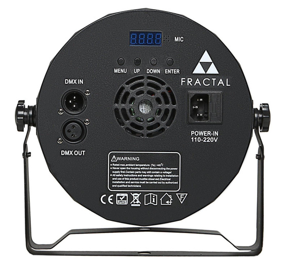 Zestaw 4 x Fractal Lights PAR LED 9x10 W + Pokrowiec