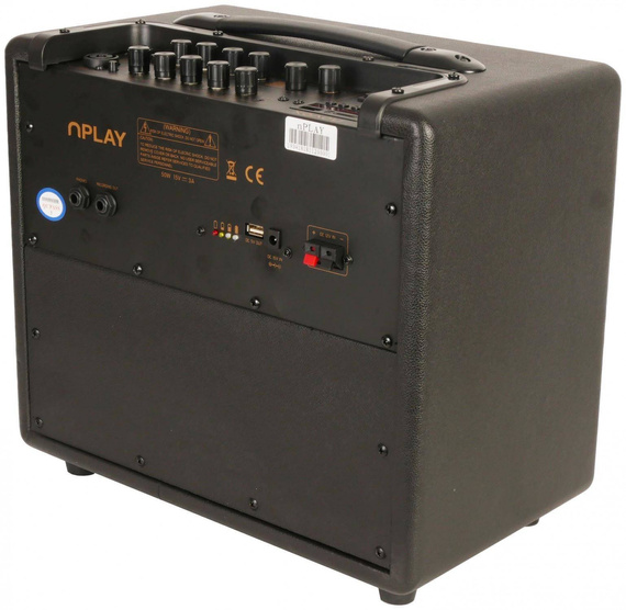 ZESTAW wzmacniacz Novox nPLAY + PEAVEY PV MSP-1 mikrofon kabel statyw etui