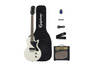 Epiphone Billie Joe Armstrong Les Paul Junior Electric Guitar Player Pack CW Classic White zestaw gitarowy