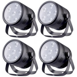 Zestaw Fractal Lights 4x PAR LED 6x4W Batt, 12 godz