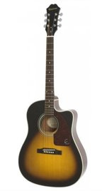 Epiphone J-15 EC Deluxe Fishman Presys-II Incl. Hard Case VS Vintage Sunburst zestaw gitara elektro-akustyczna z futerałem
