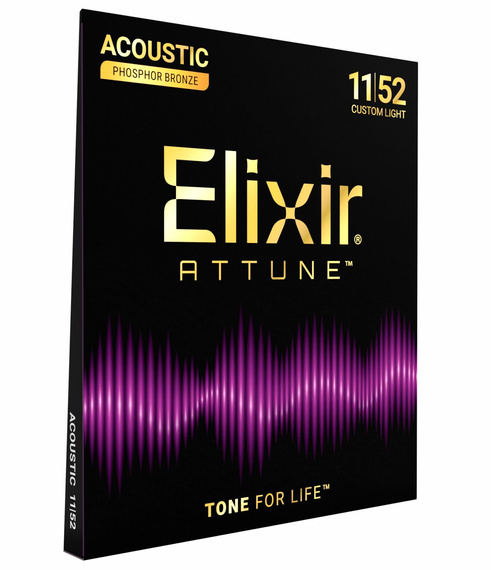 Elixir ATTUNE Phos Bronze 11-52 - struny do gitary akustycznej
