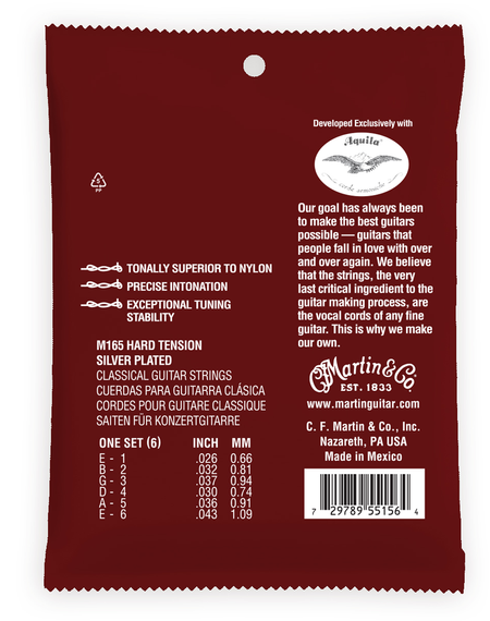 Martin M165 – struny do gitary klasycznej