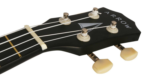 Ukulele sopranowe czarne z pokrowcem Arrow PB10 BK Soprano Black