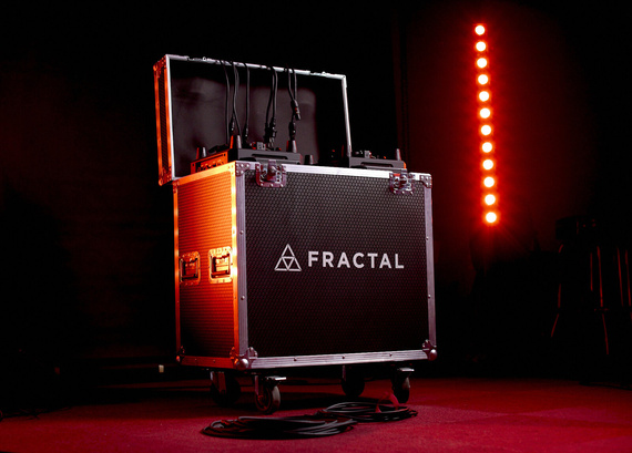 Zestaw 2 sztuk z casem Głowica ruchoma Fractal Elite spot LED 400W