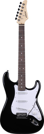 Gitara elektryczna Arrow ST 111 Deep Black Rosewood/white