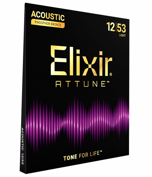 Elixir ATTUNE Phos Bronze Light 12-53 - struny do gitary akustycznej