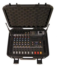 Novox PC1000MIC - powermikser 2 x 300 W/4 Ohm + 2 mic.bezp