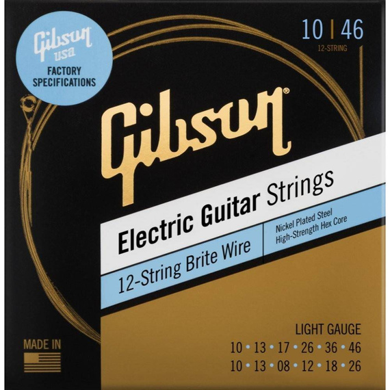 Gibson SEG-BW12L Brite Wire Electric Guitar Strings, 12-String struny do gitary elektrycznej