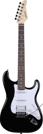 Gitara elektryczna Arrow ST 211 Deep Black Rosewood/white