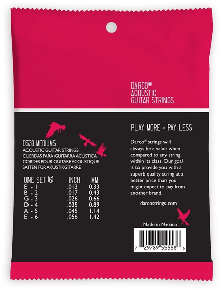 Martin Darco D530 80/20 Medium – struny do gitary akustycznej