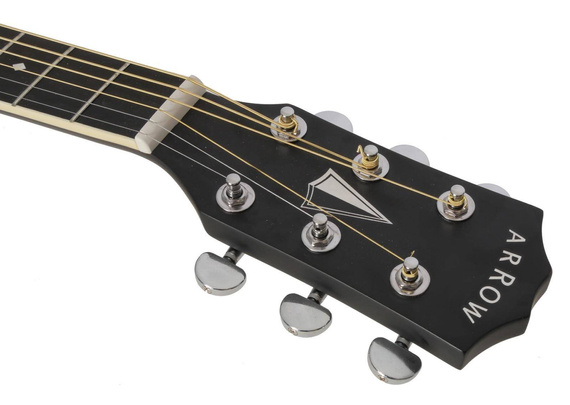 Arrow Zestaw Bronze BLK - Gitara Akustyczna z Pokrowcem GTR (G/Blue)