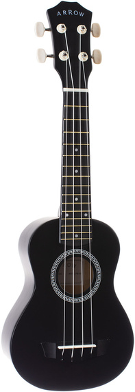 Ukulele sopranowe z zestawem akcesoriów Arrow PB10 BK Soprano Black *SET*