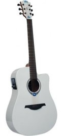 Gitara elektroakustyczna Lag GLH THV PLEXI-WHT Smart Guitar Tramontane Hyvibe special edition