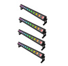 Zestaw 4x Fractal Lights BAR LED 12x15W RGBWA+UV IP 65