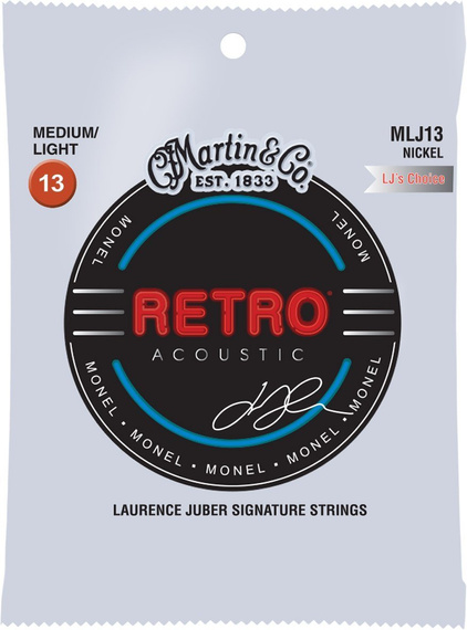 Martin Retro MLJ13 – struny gitarowe nickel medium light