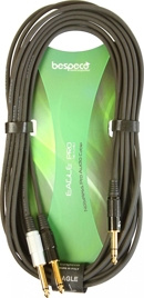 Kabel TRS 6.3mm - 2x Jack 6.3mm Bespeco EAYS2J500 5m