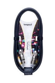 Kabel DMX cannon męski/ cannon żeński 3P Bespeco DMX020 20m