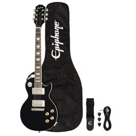 Gitara elektryczna Epiphone Power Players Les Paul Dark Matter Ebony zestaw