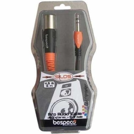 Kabel XLR - Jack 6.3mm TRS Bespeco SLSM100 1m